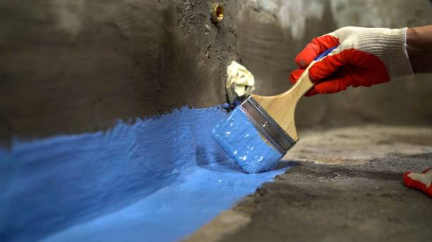 Commercial Exterior Waterproofing project at a Olivet, MI business property by SJ Waterproofing Pros